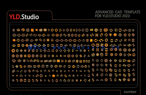  豪宅设计餐厅桌椅组合CAD图库(图1)
