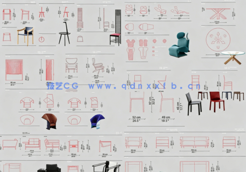 国外极简家具CAD平面图库CASSINA \WHYGARDEN 高端家具CAD图库(图5)