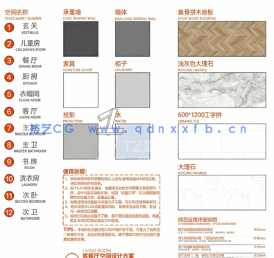 2023网红CAD彩平制图模板(图5)