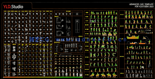 600多款精品高质量人物CAD图库(图1)