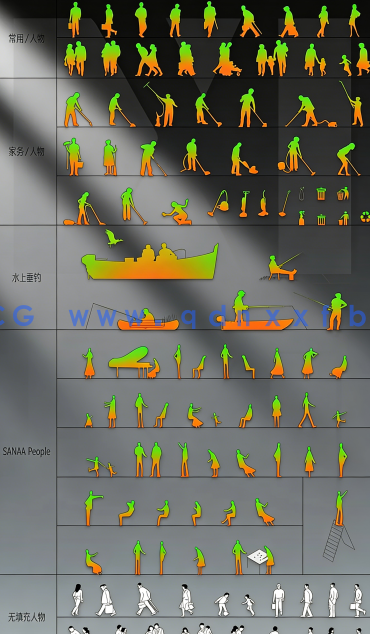 600多款精品高质量人物CAD图库(图2)