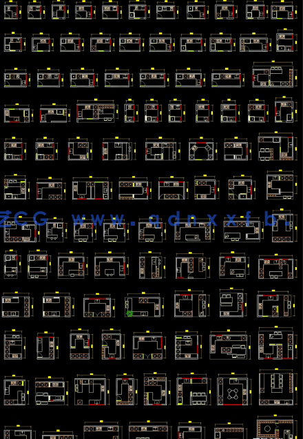 100个厨房布局模块(图1)