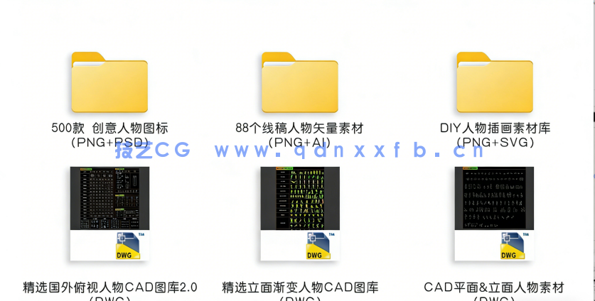  300+精品国外俯视人物素材CAD图库(图1)