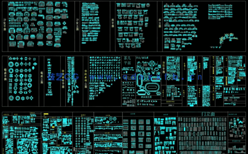 CAD家具软装平面立面综合图库免币下载(图5)