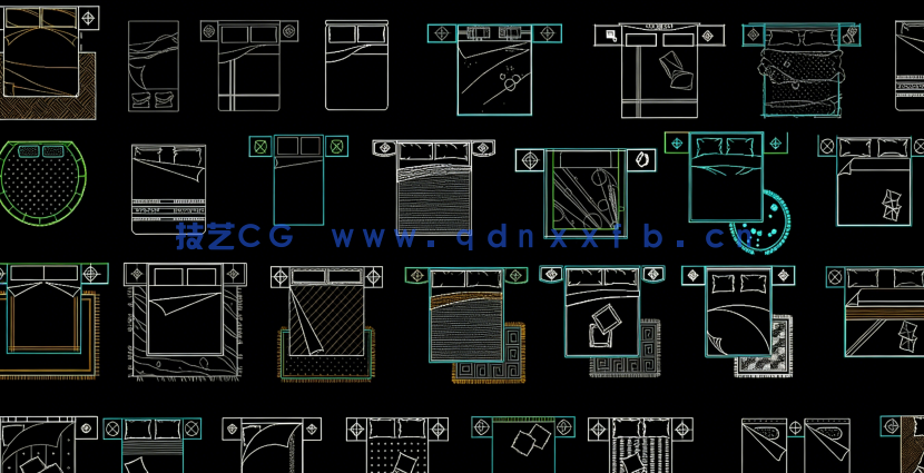 家装设计家具图块综合图库免费下载(图3)