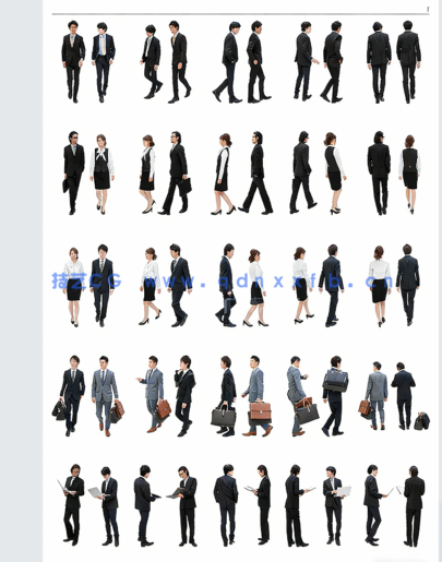 PS 商务人物免抠图素材(图2)