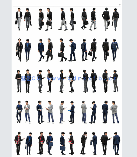 PS 商务人物免抠图素材(图7)