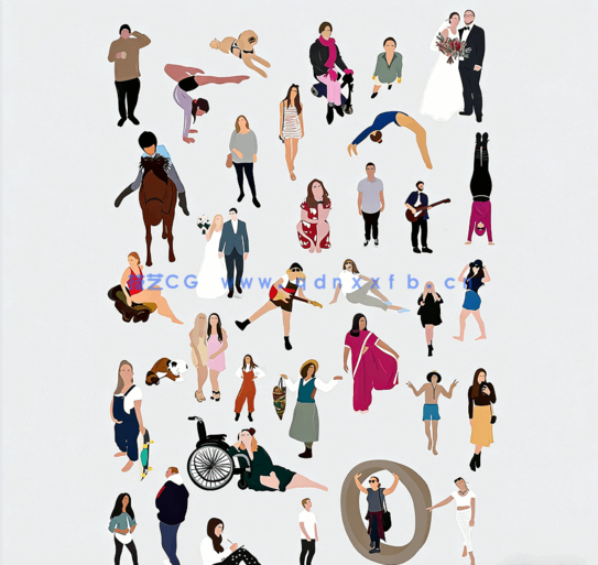  多样化拼贴人物(图2)