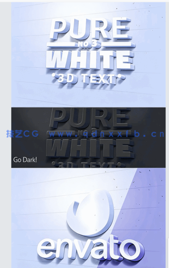 7组3D纯色三维文字文本艺术特效PSD字模(图4) 7组3D纯色三维文字文本艺术特效PSD字模(图4)