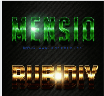 10组3D高贵闪耀光泽艺术特效PSD字模(图1)