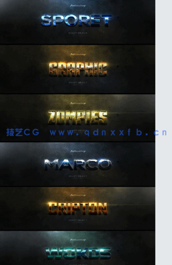 3D立体彩色金属质感艺术特效PSD字模第十季(图3) 3D立体彩色金属质感艺术特效PSD字模第十季(图3)