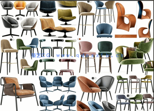 3DSKY椅子3Dmax模型(图2)