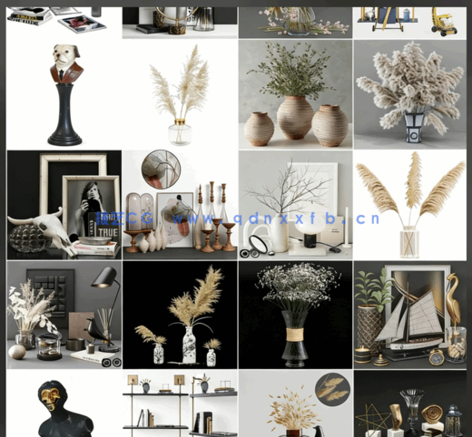 100套装饰摆件3dmax模型支持导入Connecter/PM管理器(图4)