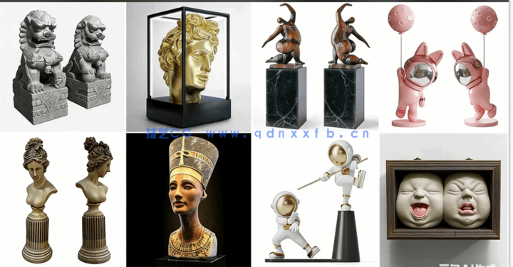 3DSKY模型库3dmax国外高端素材模型库雕塑潮玩模型(图4)