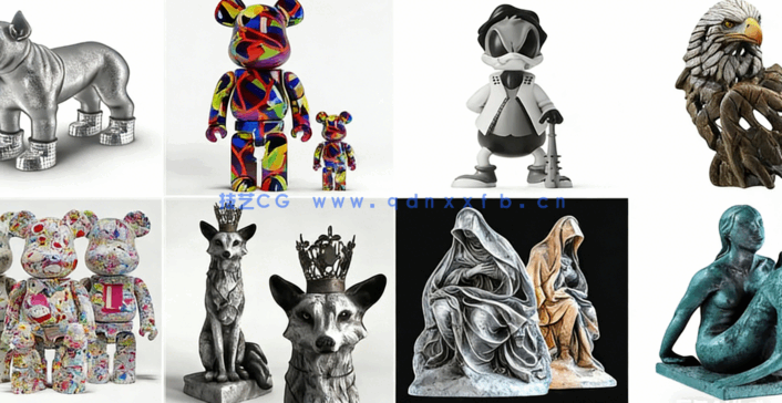 3DSKY模型库3dmax国外高端素材模型库雕塑潮玩模型(图1)