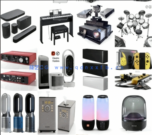 3DSKY模型库3dmax国外高端素材模型库电子设备(图5)