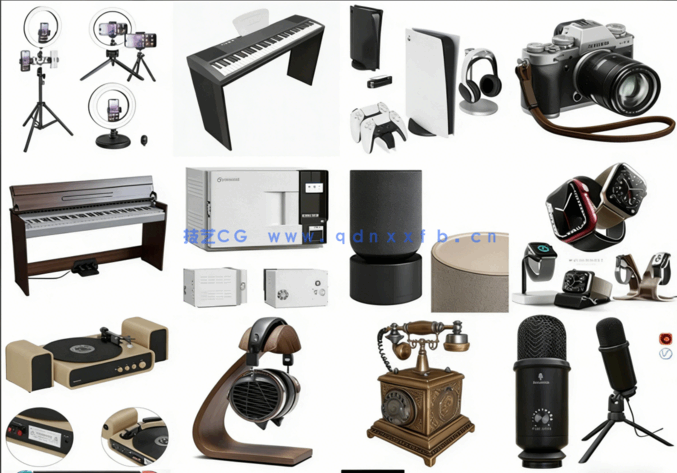 3DSKY模型库3dmax国外高端素材模型库电子设备(图3)