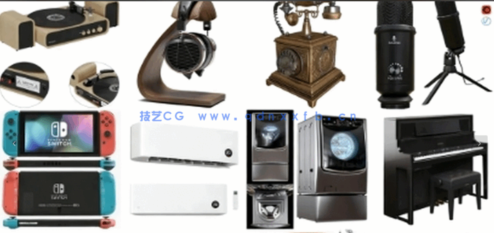 3DSKY模型库3dmax国外高端素材模型库电子设备(图4)