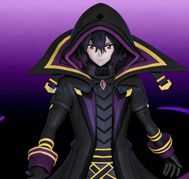 [3D打印人物] 暗影希德·卡盖诺Cid Kagenou《想要成为影之实力者》动漫角色(图2)