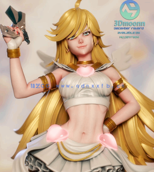 [3D打印人物] 潘迪Anarchy Panty站姿《吊带袜天使》动漫角色雕刻手办3D打(图1)