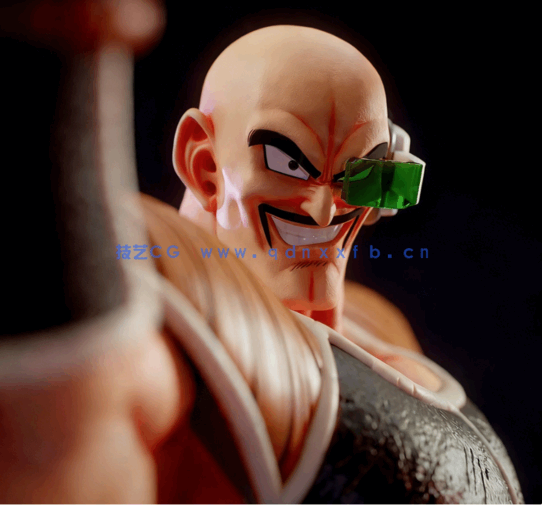 [3D打印人物] 那巴Nappa站姿《七龙珠》动漫角色雕刻手办3D打印模型(图1)