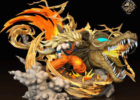 [3D打印人物] 超级赛亚人3孙悟空 龙拳爆发《怪兽8号》动漫角色雕刻手办3D(图2)