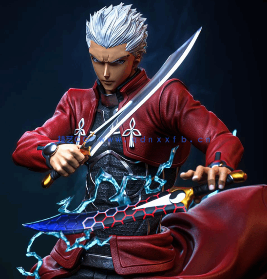 [3D打印人物] 卫宫士郎Archer《Fate/stay night》游戏角色雕刻手办3D打印(图1)