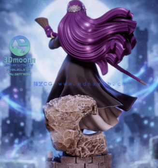 [3D打印人物] 菲伦Fern站姿《葬送的芙莉莲》动漫角色雕刻手办3D打印模型(图3)