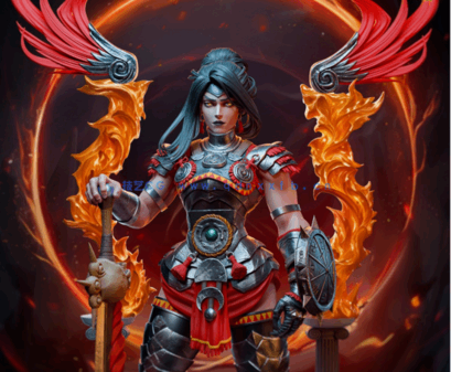 [3D打印人物] 复仇女神Nemesis《哈迪斯2》游戏角色雕刻手办3D打印模型(图1)