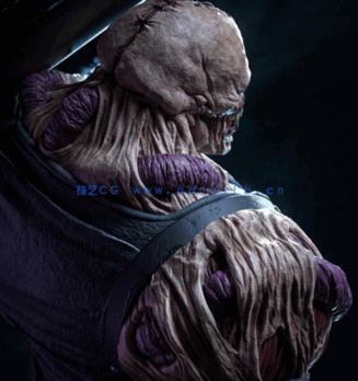 [3D打印人物] 追迹者复仇女神Nemesis《生化危机3》角色雕刻手办3D打印(图5)