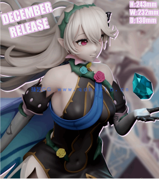 [3D打印人物] 卡姆依神威殿下《火焰之纹章：IF》游戏角色雕刻手办3D打印(图1)