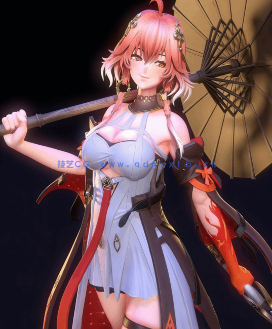 [3D打印人物] 长离Changli《鸣潮》游戏角色雕刻手办3D打印模型(图1)