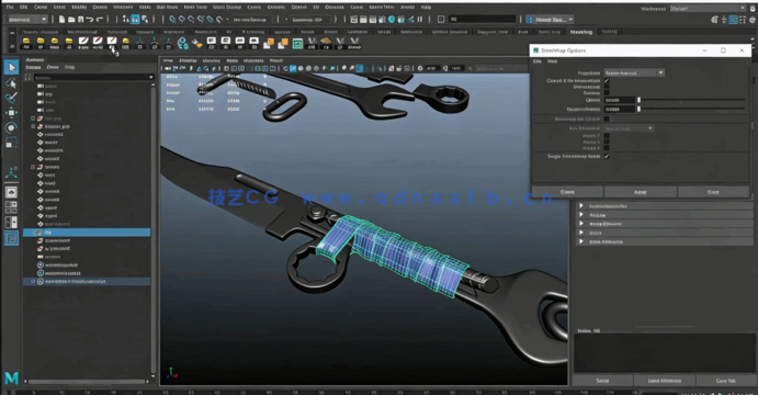 Zbrush与Maya逼真匕首游戏资产完整制作流程视频教程 (图3)