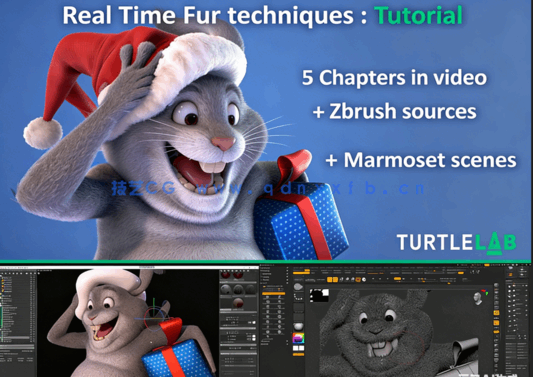  ZBrush与Maya Substance逼真角色毛皮制作视频教程(图1)
