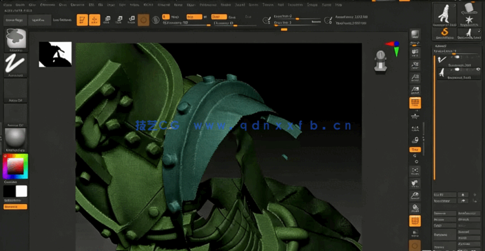 Zbrush模块化雕刻角色3D打印模型视频教程(图2)