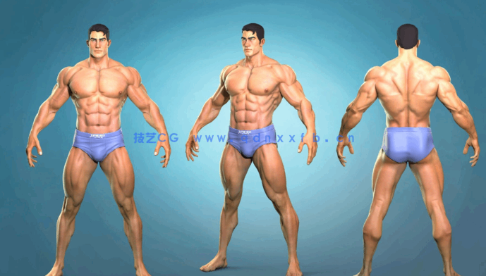 Zbrush超人人体解剖学完整制作流程视频教程 (图2)