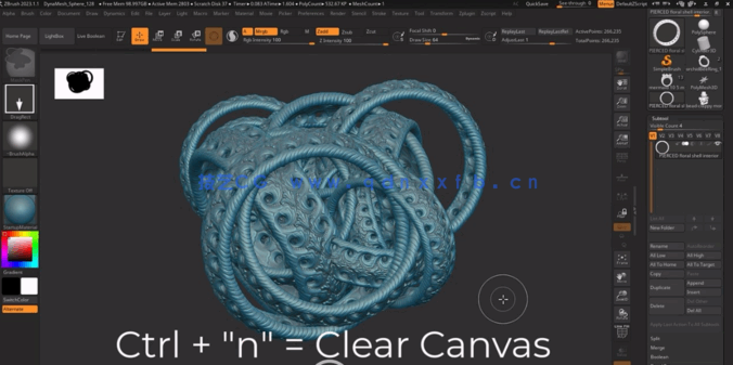 Zbrush珠宝设计雕刻技术训练视频教程(图3)