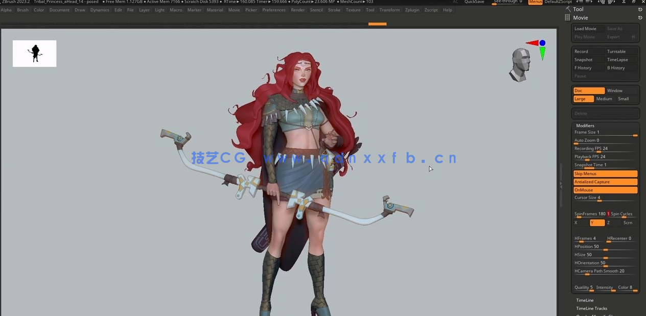  Zbrush 2023游戏角色与道具资产雕刻入门完全指南视频教程 (图5)