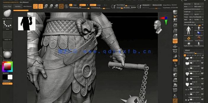 Zbrush角色解剖学雕刻建模核心技术训练视频教程(图2)