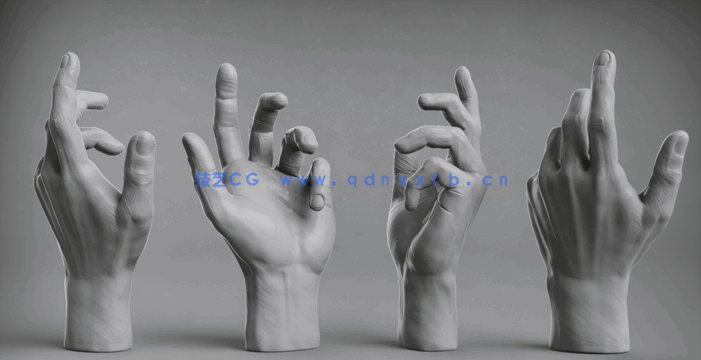 ZBrush与KeyShot逼真人物肖像制作视频教程 (图2)