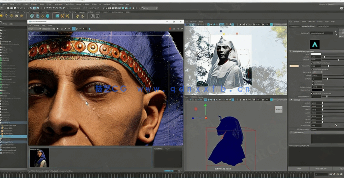Zbrush埃及法老角色数字雕刻工作流视频教程(图5)