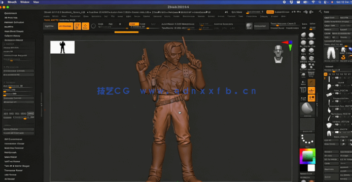 ZBrush人物角色数字雕刻3D打印模型视频教程(图4)