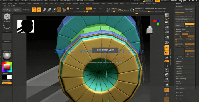ZBrush大疆无人机DJI Inspire硬表面雕刻建模视频教程(图6)