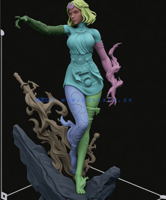 [3D打印人物] 墨利诺厄Melinoe《哈迪斯2》游戏角色雕刻手办3D打印模型(图5)