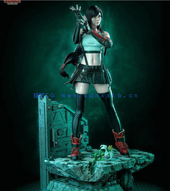 [3D打印人物] 蒂法·洛克哈特Tifa站姿《最终幻想VII》游戏角色雕刻手办3D打印(图4)
