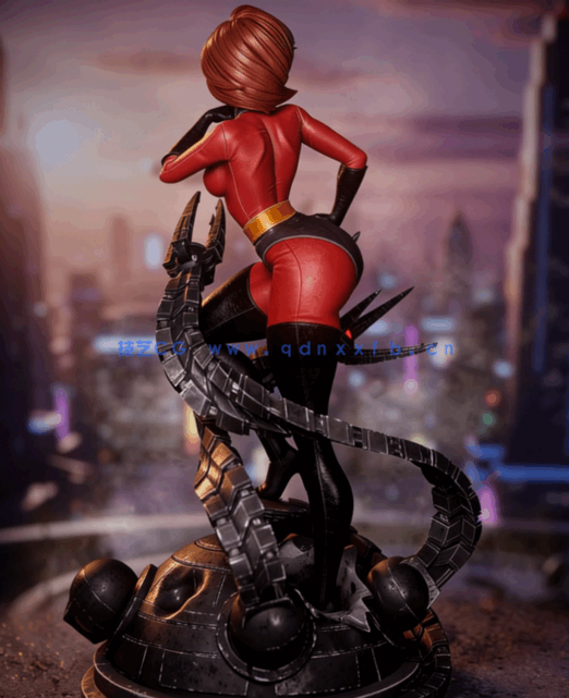 [3D打印人物] 弹力女超人Elastigirl《超人总动员》动漫角色雕刻手办3D打印模(图3)