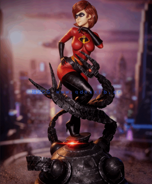 [3D打印人物] 弹力女超人Elastigirl《超人总动员》动漫角色雕刻手办3D打印模(图4)