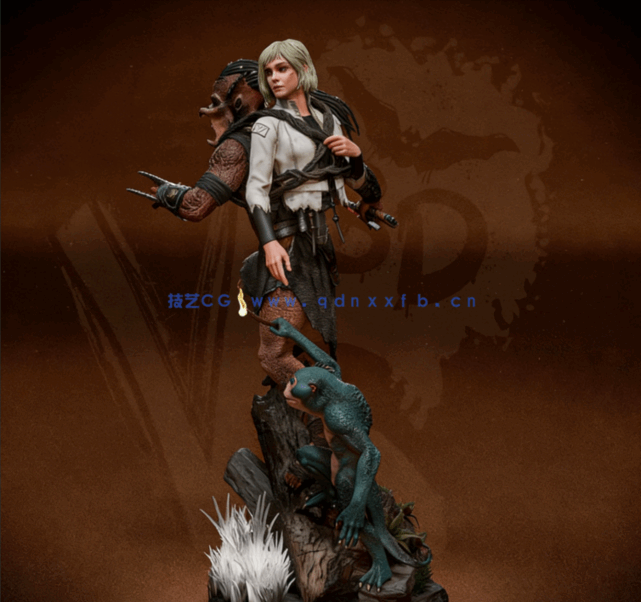 [3D打印人物] 轻铁血战士戴克与仿生人希雅《铁血战士：杀戮之地》影视角色(图3)