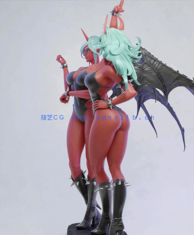 [3D打印人物] 斯卡恩蒂与尼瑟索克斯Kneesocks Scanty《吊带袜天使》动画角(图4)