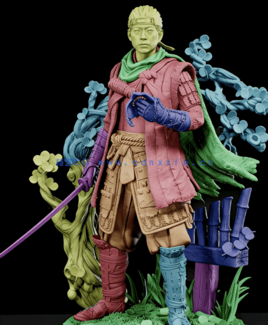 [3D打印人物] 境井仁《对马岛之魂》游戏角色雕刻手办3D打印模型(图5)